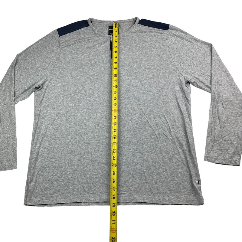Tommy John Men's Cotton/Modal Stretch L/S Henley T-Shirt Gray/Black • 2XL gallery