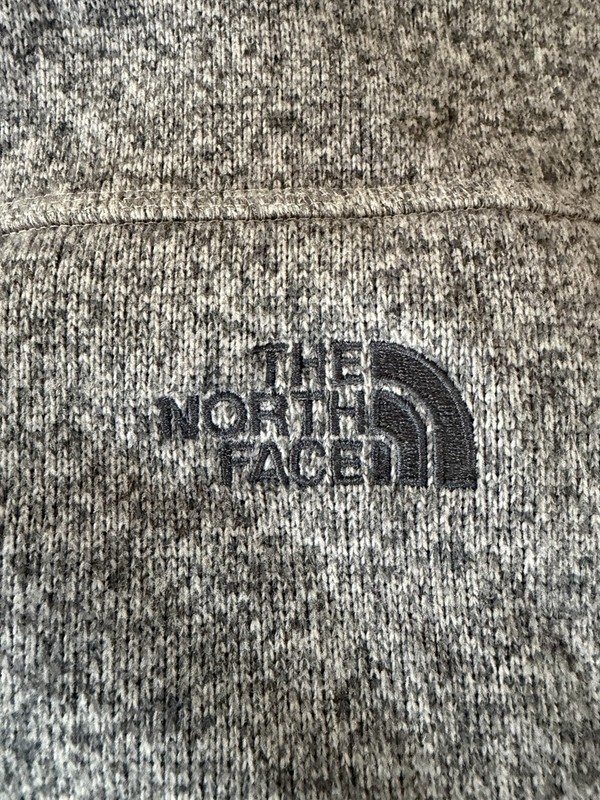 North Face quarter zip oatmeal heather hiking outdoor comfort- XXl gallery