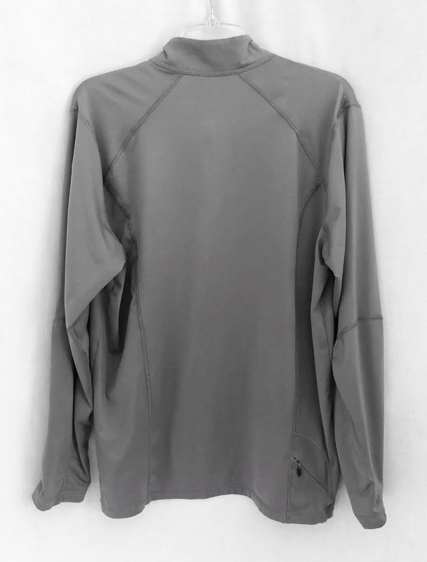 Mountain Hardwear Gray Pullover Top 1/4 Zip Men's Large gallery