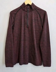 Lululemon Metal Vent Tech 1/2 Zip Long Sleeve Performance Burgundy Men’s Small