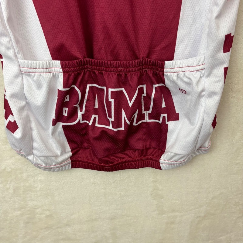 Adrenaline Promotions Alabama Cycling Jersey Shirt Size MED Roll Tide Football gallery
