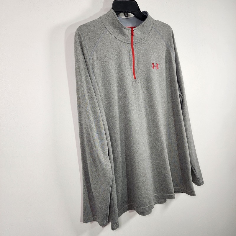 Under Armour Men's UA Tech 1/4 Zip Long Sleeve Shirt Size XL Heatgear Loose Gray gallery