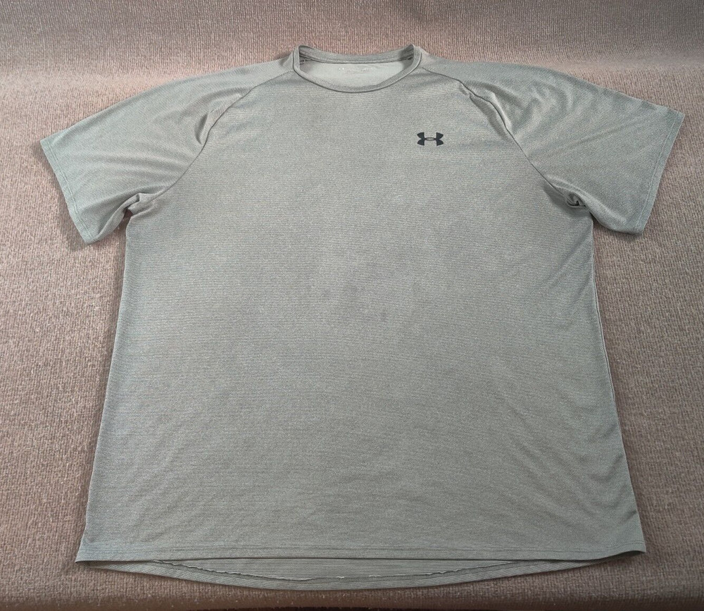 Under Armour The Tech Tee Active Gym Gray T Shirt Mens 3XL Loose Short Sleeve