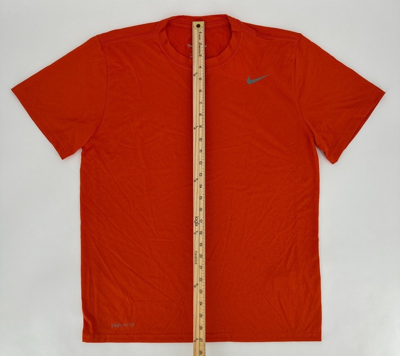 Nike T-Shirt Mens Large Orange Legend Poly Dri-Fit Short Sleeve Retro 727982-888 gallery