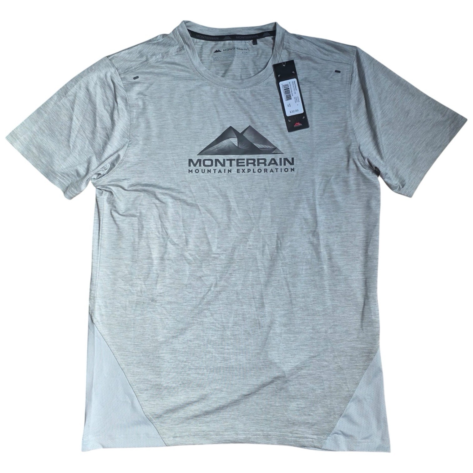 Monterrain Speed 2.0 Poly Tee in Grey BNWT Men's Small gallery