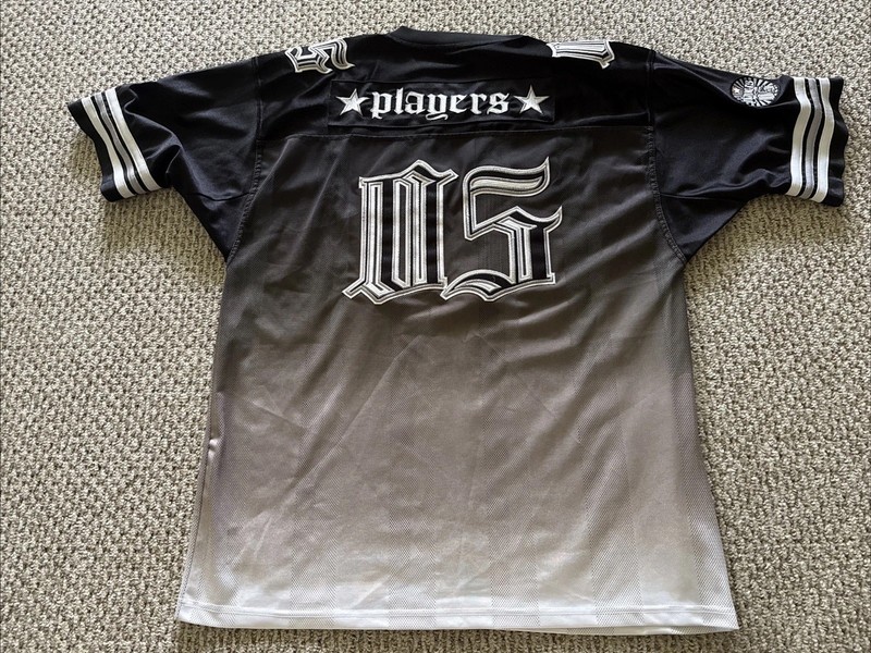 Players Millennium L Men's Graphic Print Jersey Black Mesh V-Neck gallery