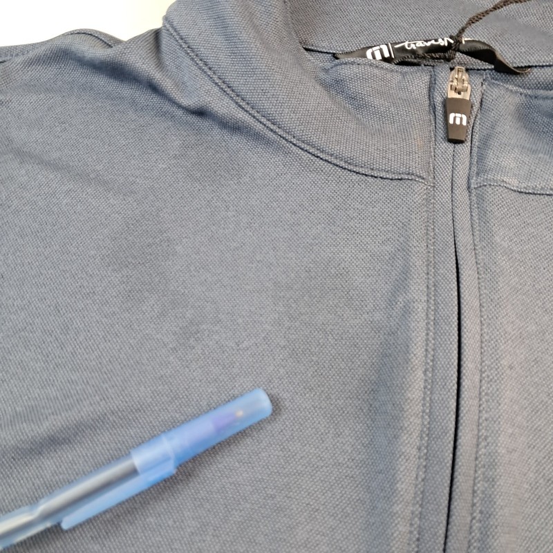 Travis Mathews Men's XL 1/4 Zip Golf Pullover Indigo Blue Long Sleeve Stretch gallery