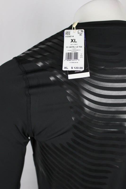 Adidas Men's Techfit Control x RHEON Long Sleeve Shirt Black Black HS9814 gallery