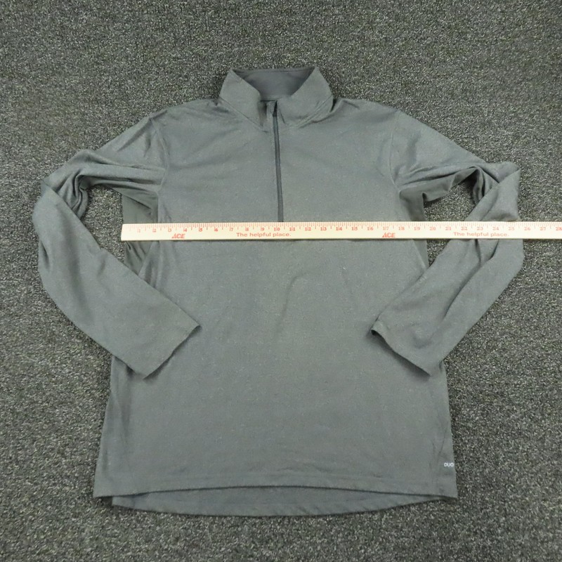 Champion Pullover Mens Medium Gray Duo Dry Quarter Zip Athletic Top Breathable gallery