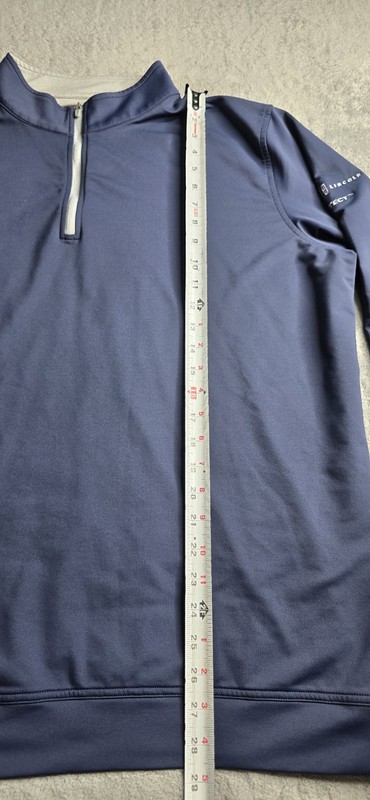 Peter Millar Perth Performance 1/4 Zip Mens XXL Blue Pullover Ford Lincoln Cars gallery