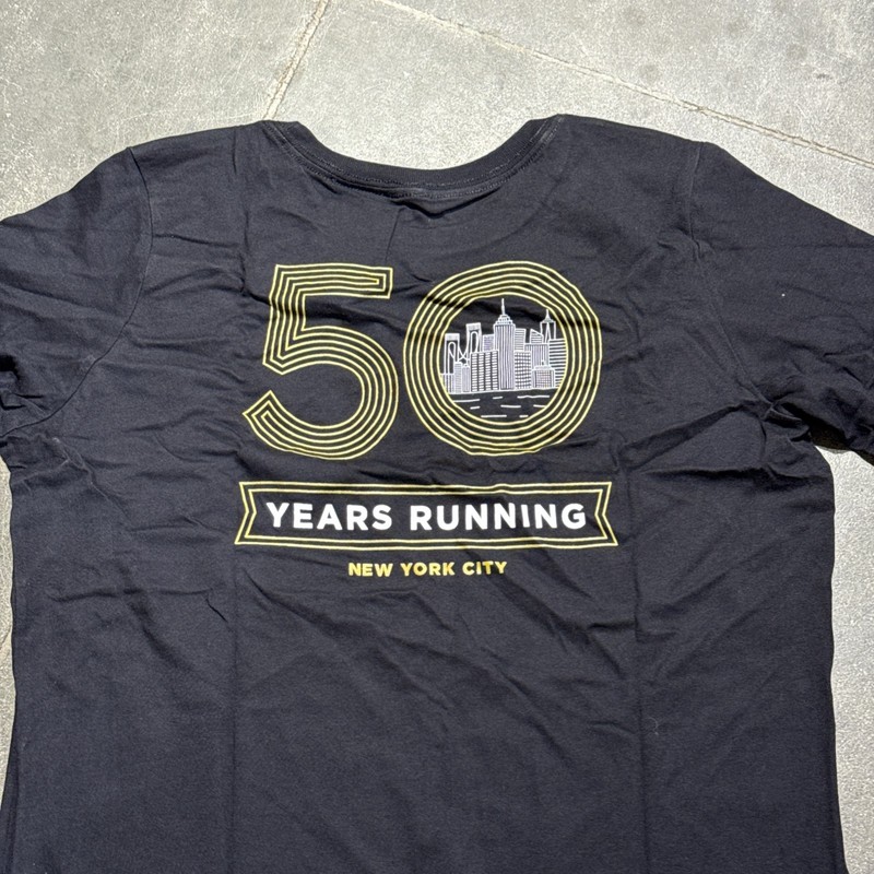 New Balance NYC 50 Years Running Marathon T-Shirt Gray Long Sleeve Size SNWT gallery