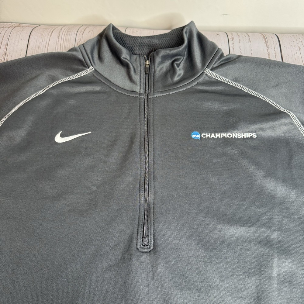 Nike ThermaFit NCAA Championships Division II 1/4 Zip Pullover Mens 3XL Black