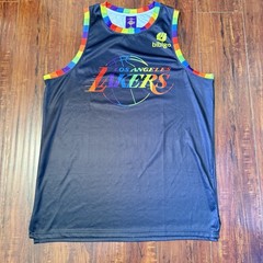 LA Lakers Jersey Men’s Sz XL LGBTQ PRIDE Night 2023 Rare Preowned Read Info Blw!