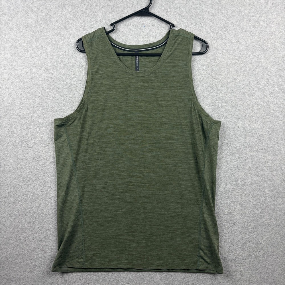 Ten Thousand Versatile Tank Top Men's Large Green Gym Training Sleeveless Mesh