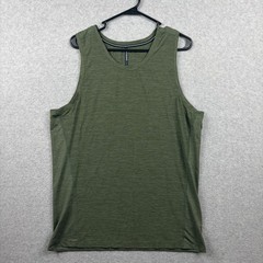 Ten Thousand Versatile Tank Top Men’s Large Green Gym Training Sleeveless Mesh
