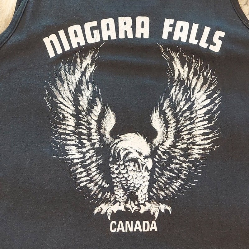 VTG Harley Davidson Tank top wolf coyote 2000 Y2K Niagara Falls CA XL gallery