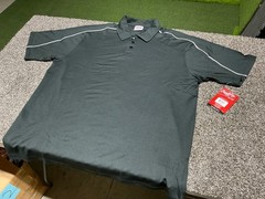 Rawlings Coaches Golf Polo Shirt, Black / White, Size XL, Vintage Look