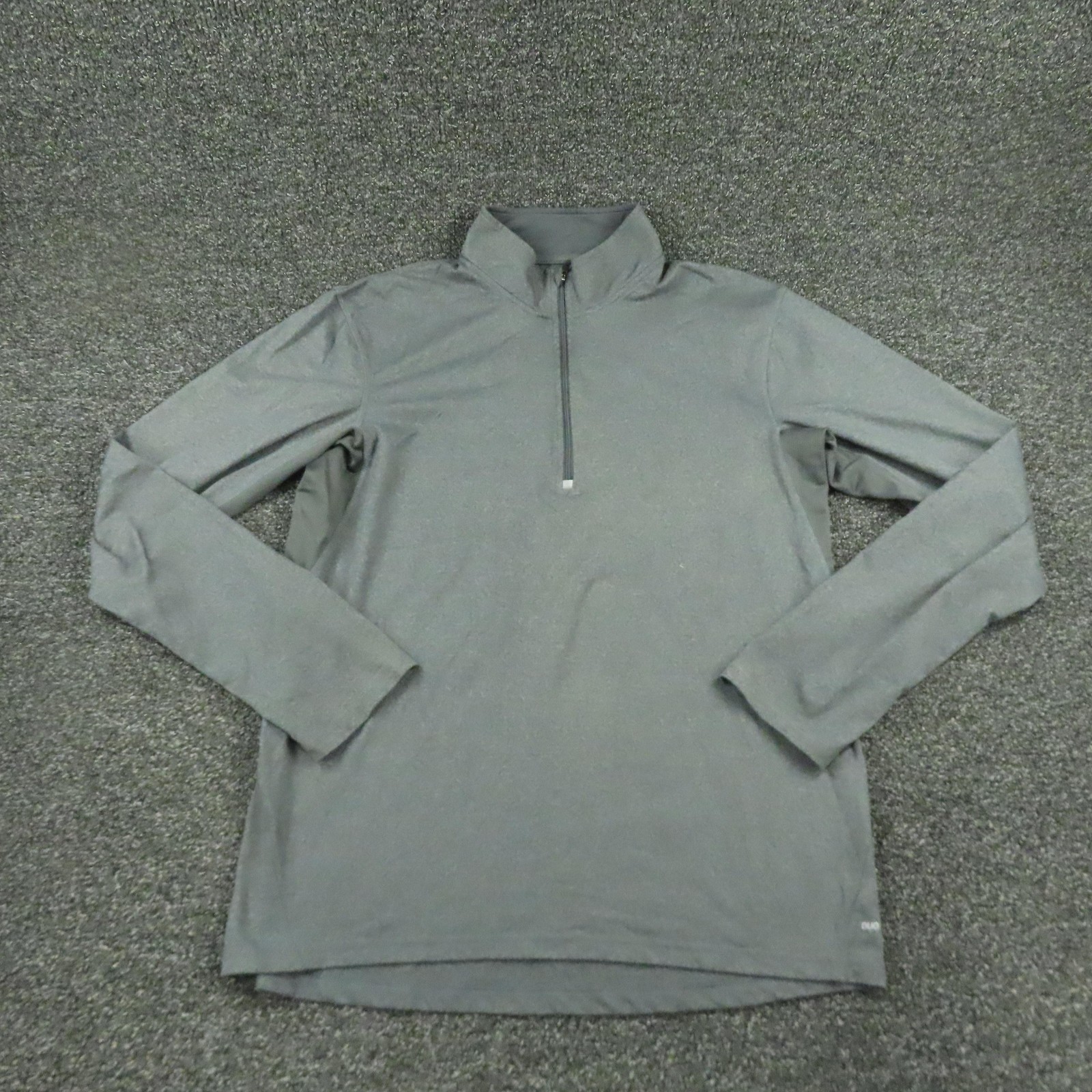 Champion Pullover Mens Medium Gray Duo Dry Quarter Zip Athletic Top Breathable gallery