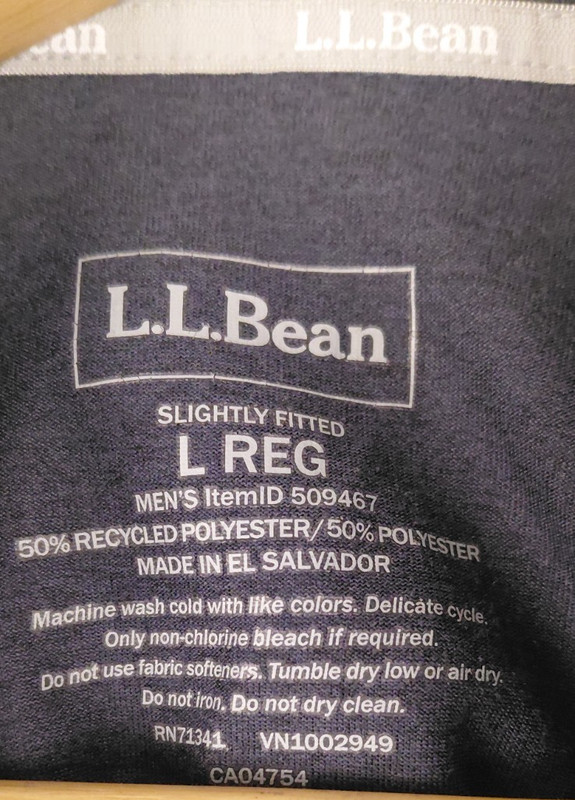 LL Bean Men's Large 1/4 Zip Pullover Quick Dry Base Layer Performance 509467 gallery
