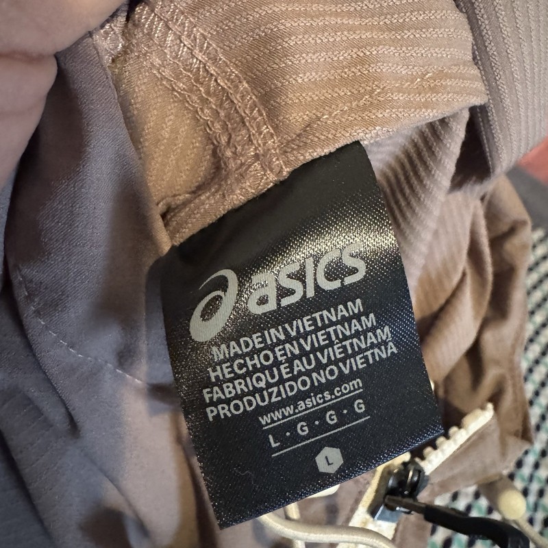 ASICS Double Weave Relaxed Pullover Jacket Men's Sports Top Plus Shorts! Size LG gallery
