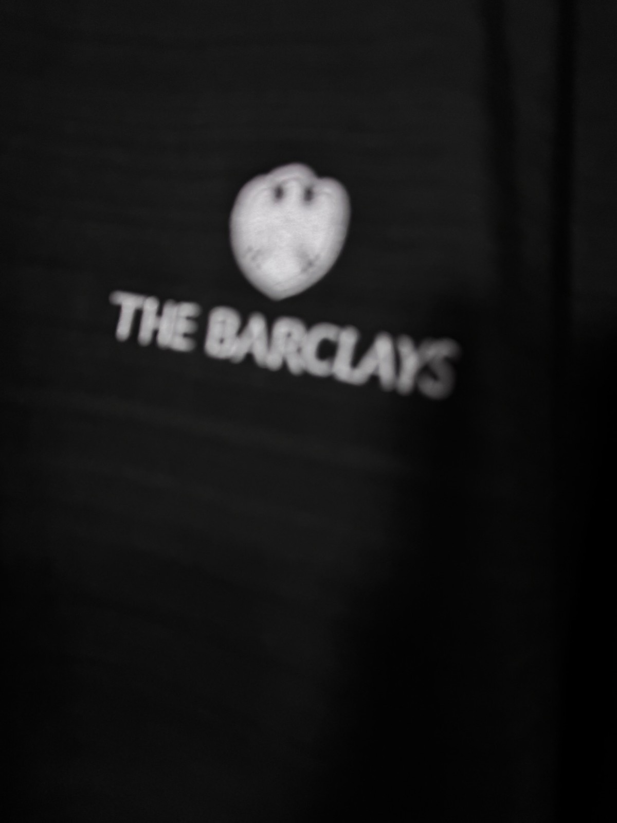 NWT XXL Cutter & Buck Dry-Tec Solid Black Polo THE BARCLAYS Logo on the chest! gallery