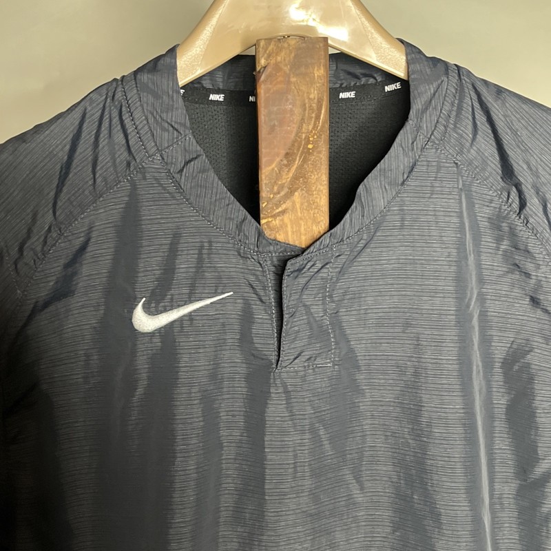 Nike Men’s Gray Baseball Jacket Pullover Wind Breaker Size Medium gallery
