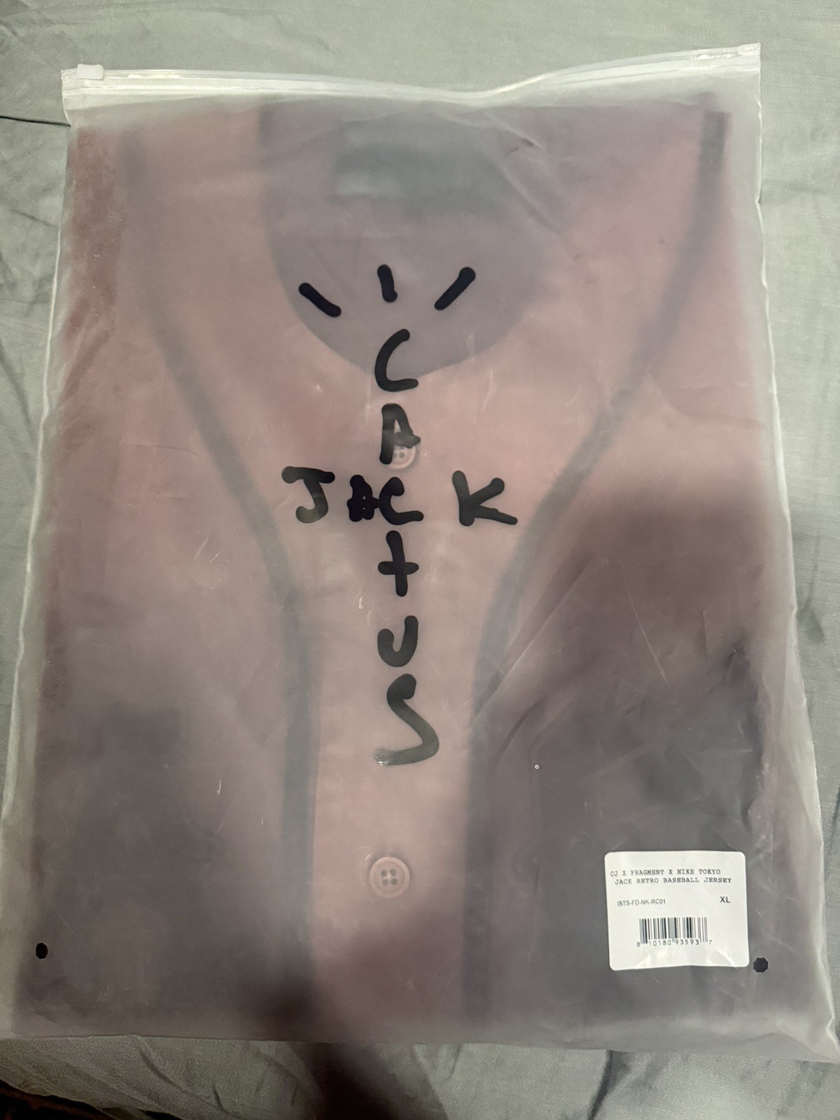 TRAVIS SCOTT CACTUS JACK X FRAGMENT X NIKE TOKYO JACK BASEBALL JERSEY 2025 - XL gallery