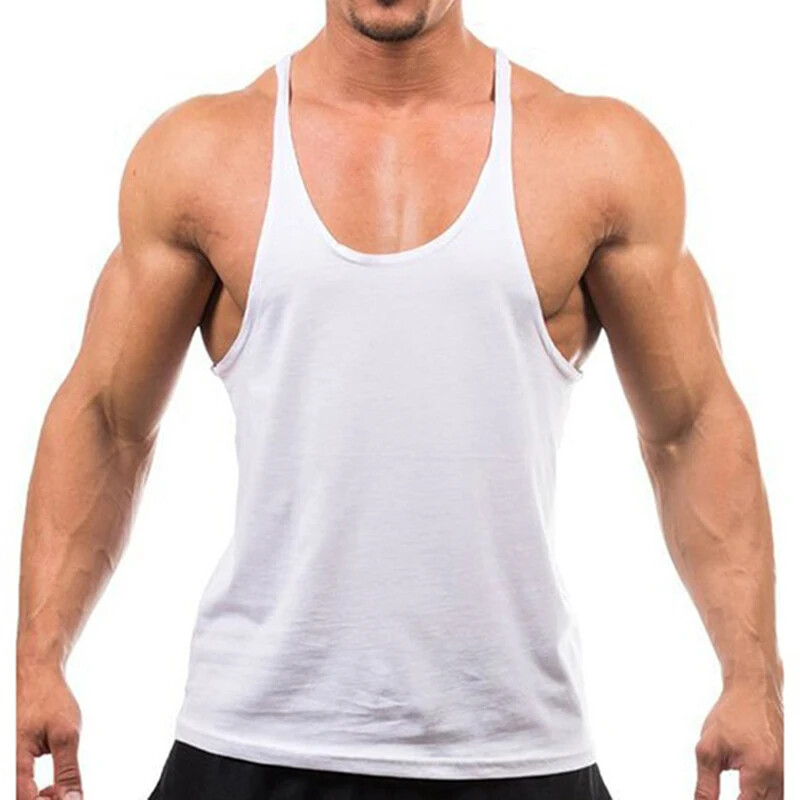 Bodybuilding Men Gym Muscle Workout Fitness Tank Top Y Back Stringer Shirt gallery