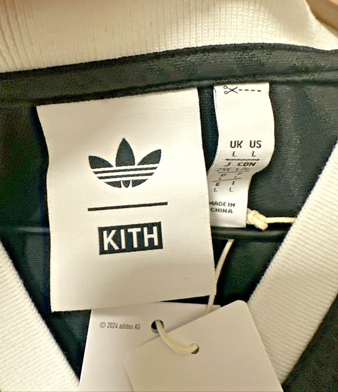 Kith For Adidas Size Large Football DHL Express Jersey Black NWT Soccer gallery