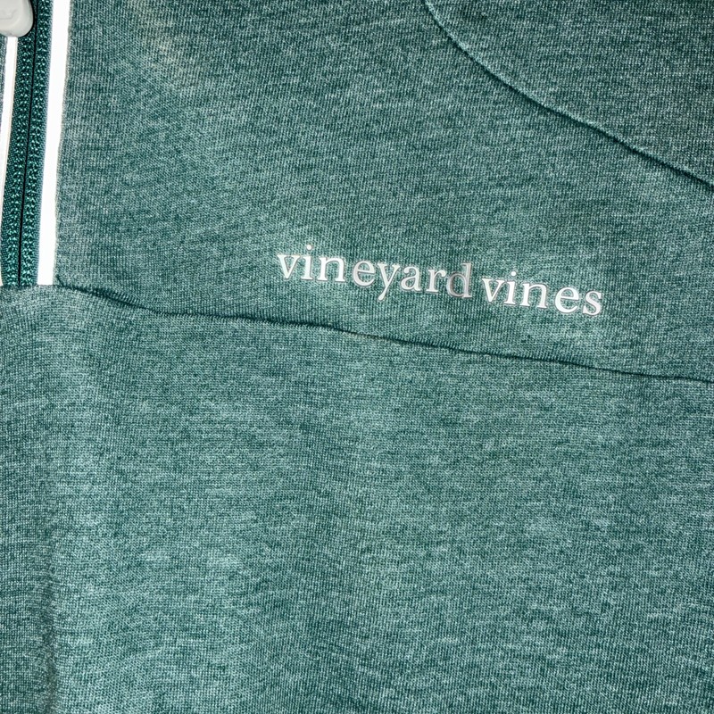 Vineyard Vines Performance 1/4 Zip Mens Size L - Green Long Sleeve Golf Whale gallery