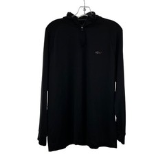 Greg Norman Men’s 1/4 Zip Active Top Long Sleeve Black/Multi Size Medium