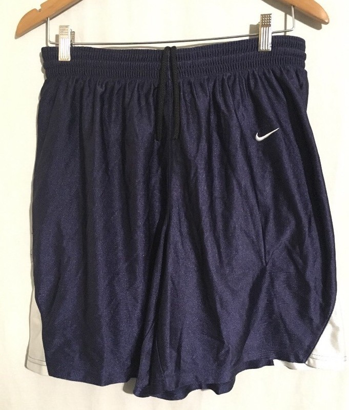 Nike Men's Shorts Sz L Athletic Blue White Polyester Nylon gallery