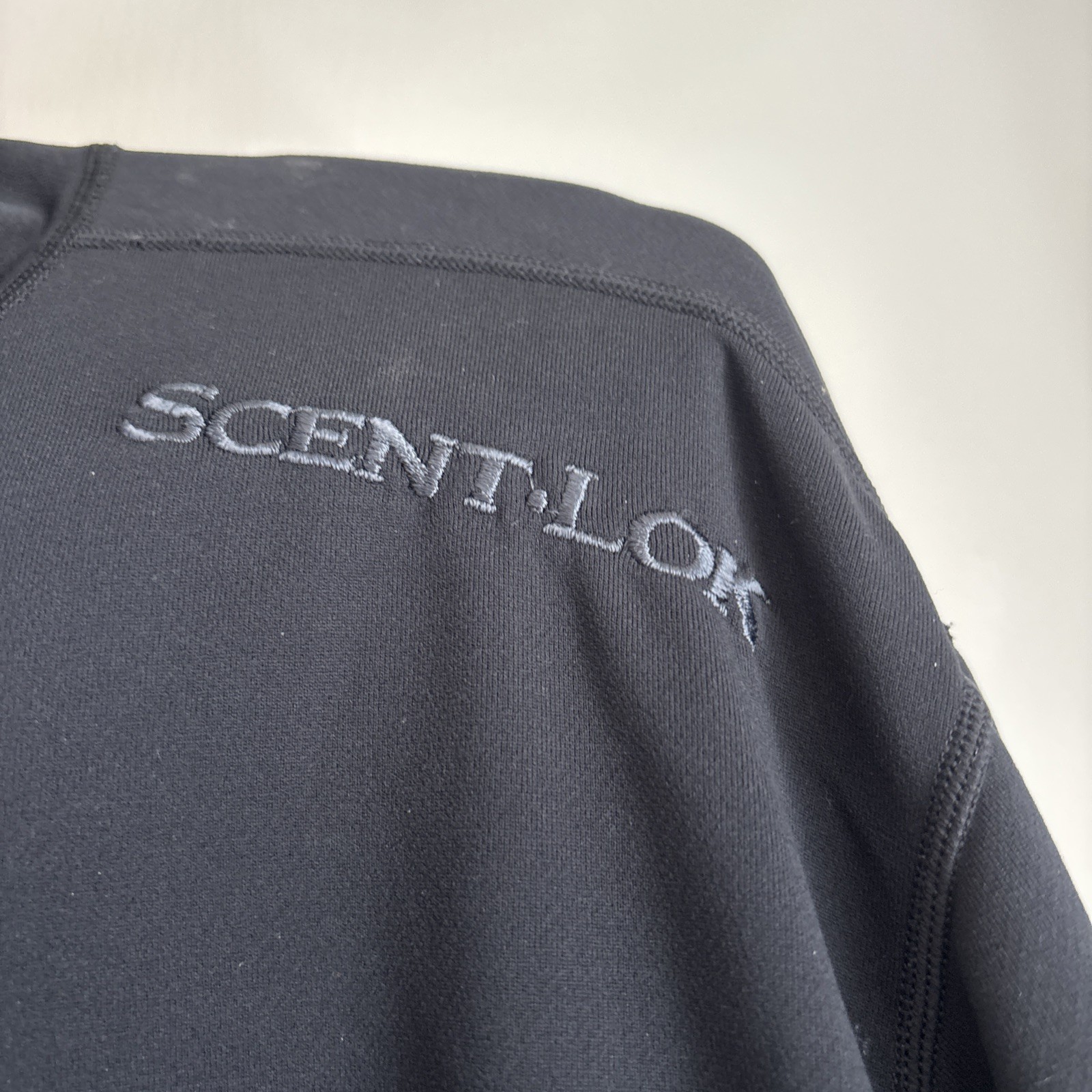Men’s Scentlok 1/2 Zip PullOver Hunting Outdoor Black Long Sleeve Sz XL gallery