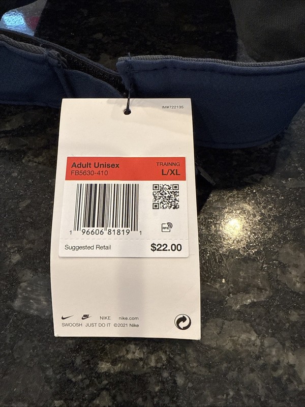 Nike Blue Ace Visor L/xl gallery