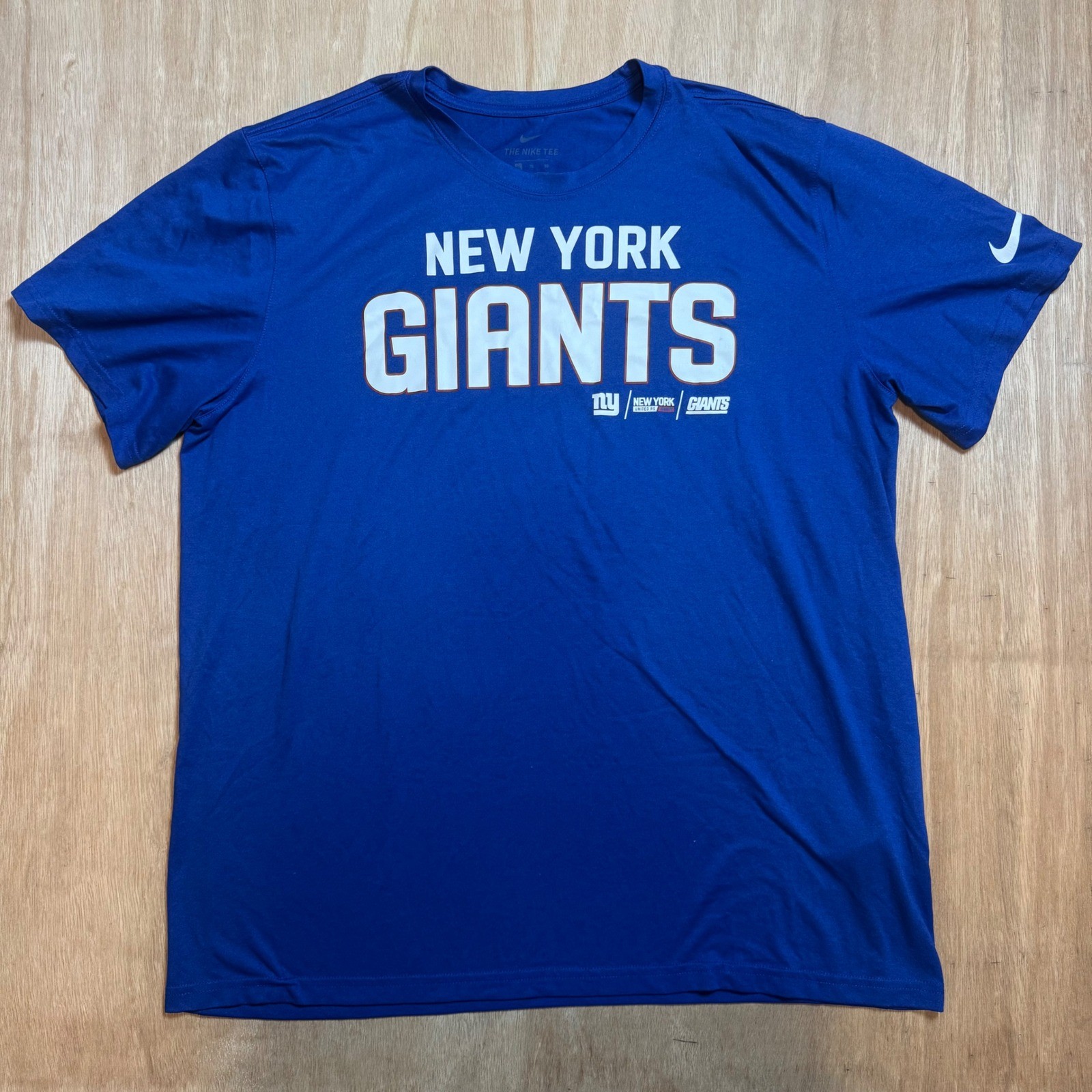 Nike New York Giants Dri-FIT T-Shirt Mens Size XL Blue NFL Football Athletic Tee gallery