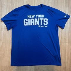Nike New York Giants Dri-FIT T-Shirt Mens Size XL Blue NFL Football Athletic Tee
