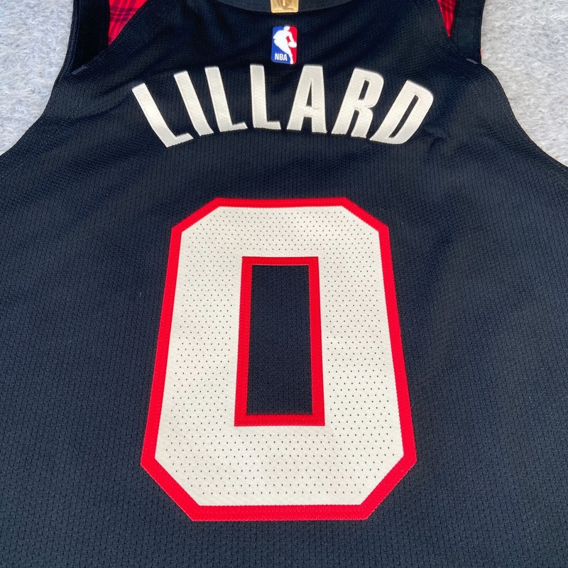 Nike Portland Trailblazers Lillard ADV Authentic City Edition Jersey Size Large gallery