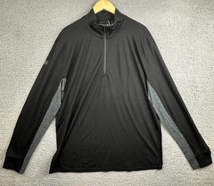 Smartwool Merino Wool 1/4 Zip Long Sleeve Base Layer Black and Gray S & L NWT