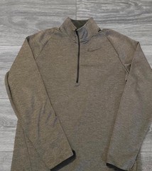Nike Dri-FIT women’s Gray 1/2 Zip Mock Neck Long Sleeve Pullover Size S