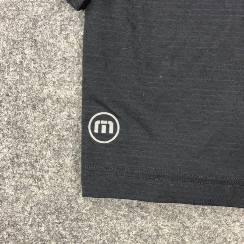 Travis Mathew Pullover Mens Medium Black 1/4 Zip Long Sleeve Golf Top Stretch gallery