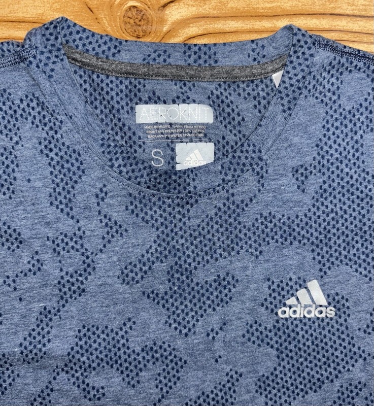 Adidas Aeroknit Climacool Blue Camo Long Sleeve Men’s Size Medium gallery