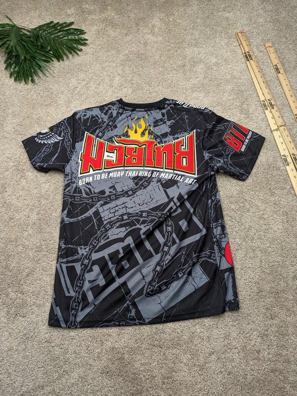Born Shirt Mens XL Black Muay Thai Quick Dry Martial Arts Graphic Jersey Top gallery