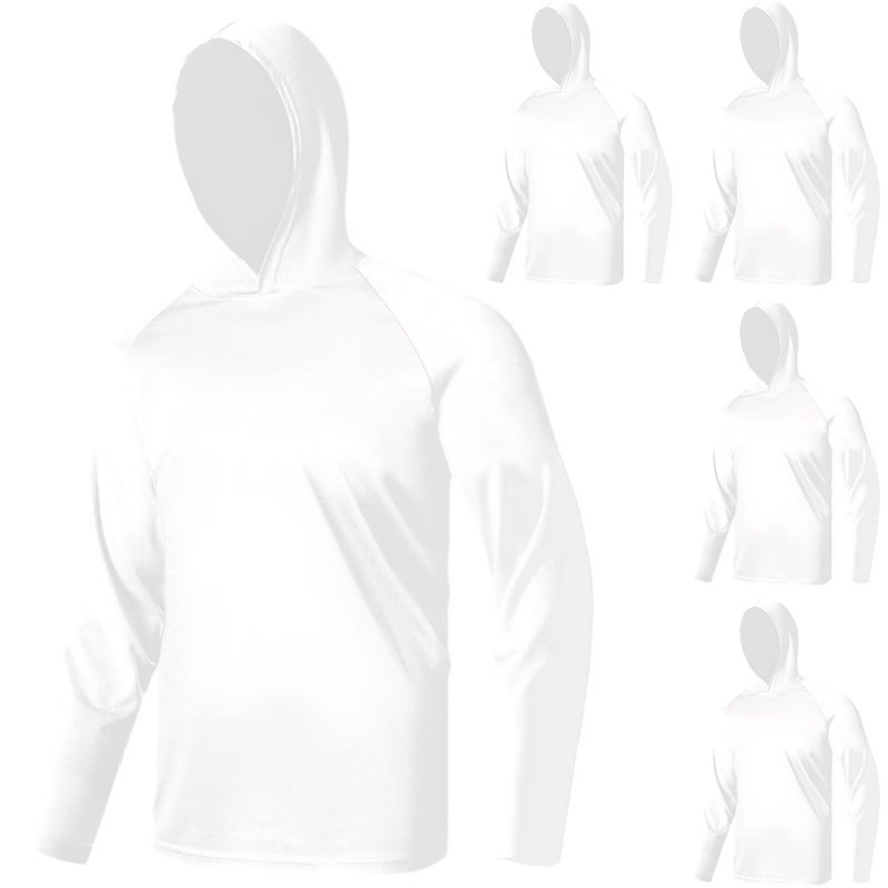 Men's SPF Long Sleeve Shirts Work Tee with Tall Rash Guard and Lightweight Su... gallery