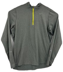 Nike Element 1/2 Zip Pullover Running Mens L Green 504606-013