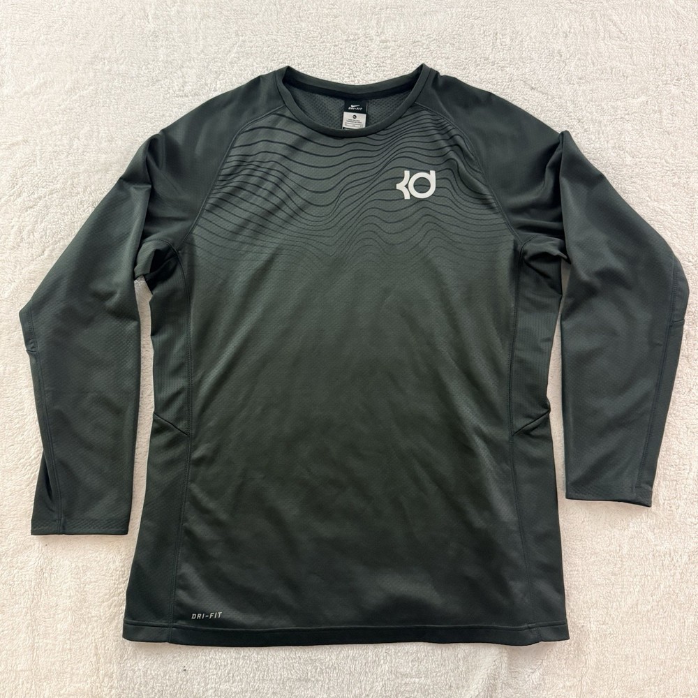NIKE KEVIN DURANT (KD) FEARLESS DRI-FIT LONG SLEEVE BASKETBALL SHIRT SIZE XL