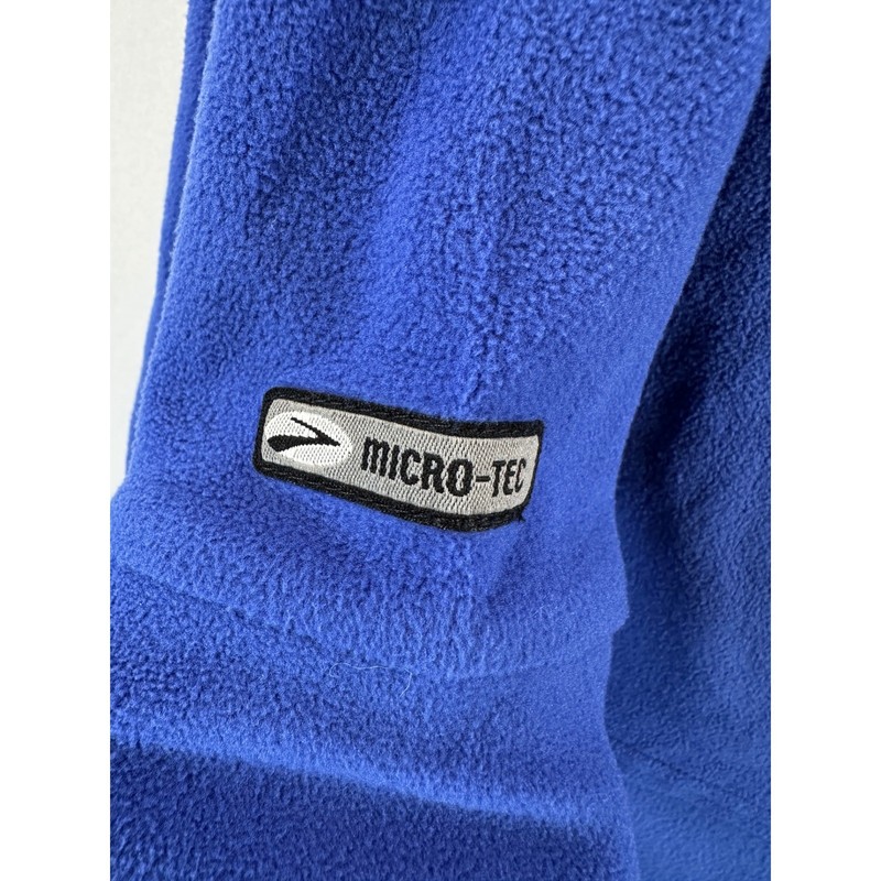 Brooks Running Blue Micro Tech Fleece 1/4 Zip Pullover Athletic Shirt Size Small gallery