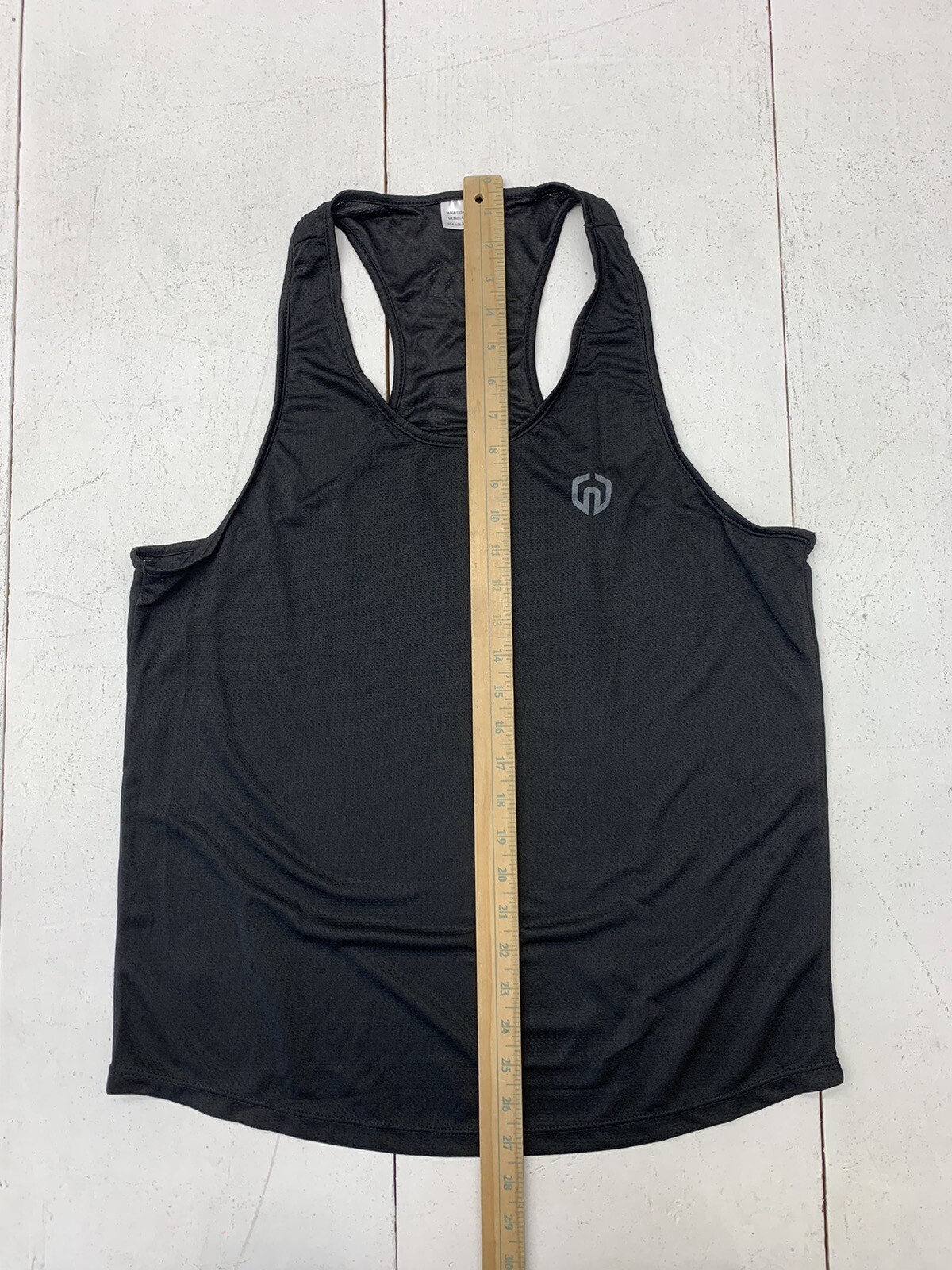 Neleus Mens Black Mesh Athletic Tank Size Medium gallery