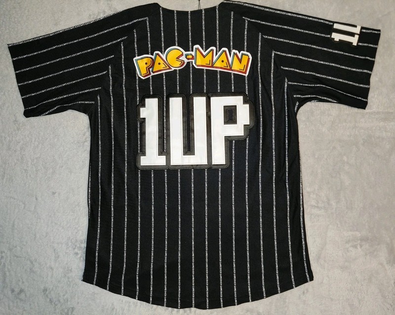 Headgear Classics Super Pacman Baseball Jersey Retro Medium NWT Nostalgia 1980 gallery