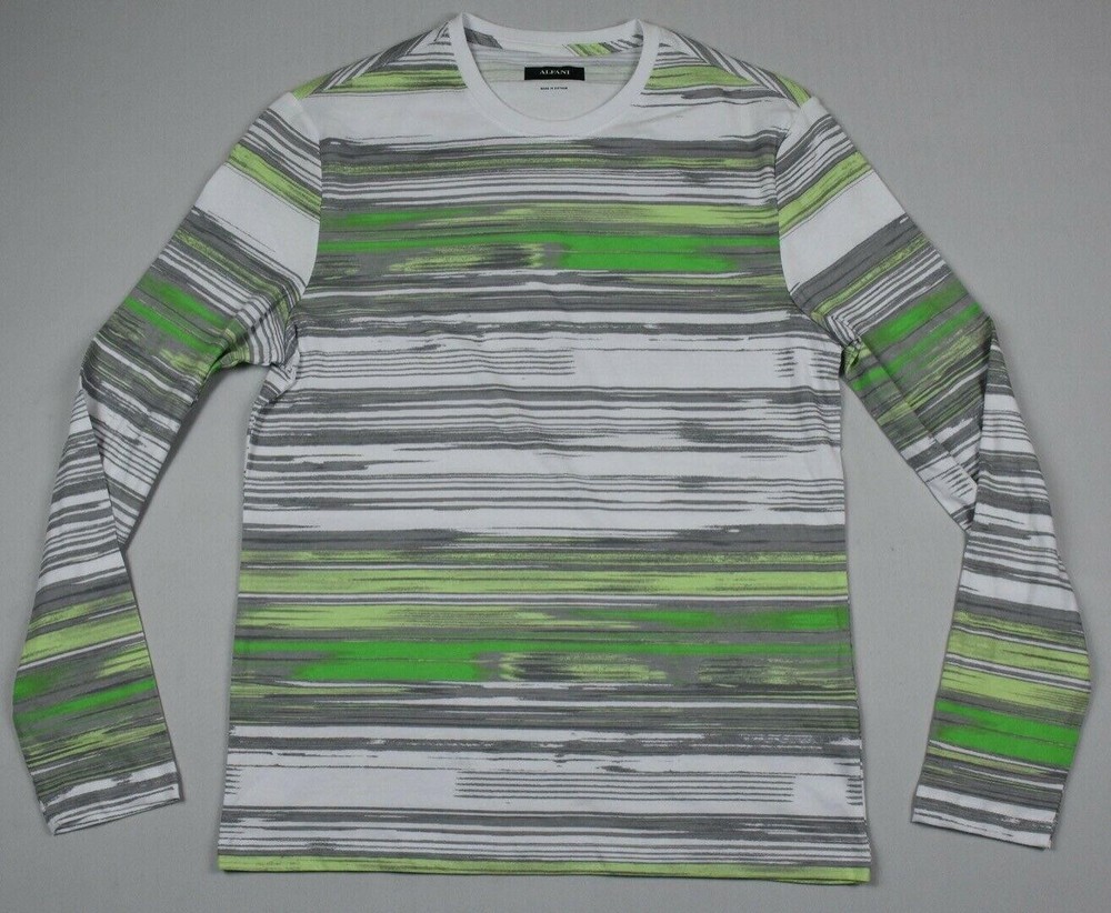 ALFANI Men's Active Steel Long Sleeve Shirt Size S New $55 MCY2-18