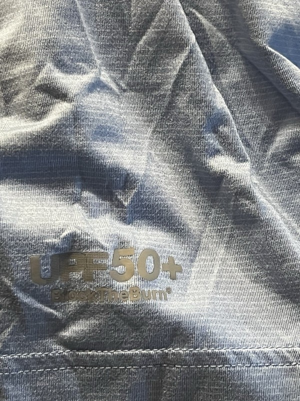 Speedo Men Blue Polyester UPF 50+ Block The Burn Shirt Outdoor T Shirt Sz XXL BB gallery